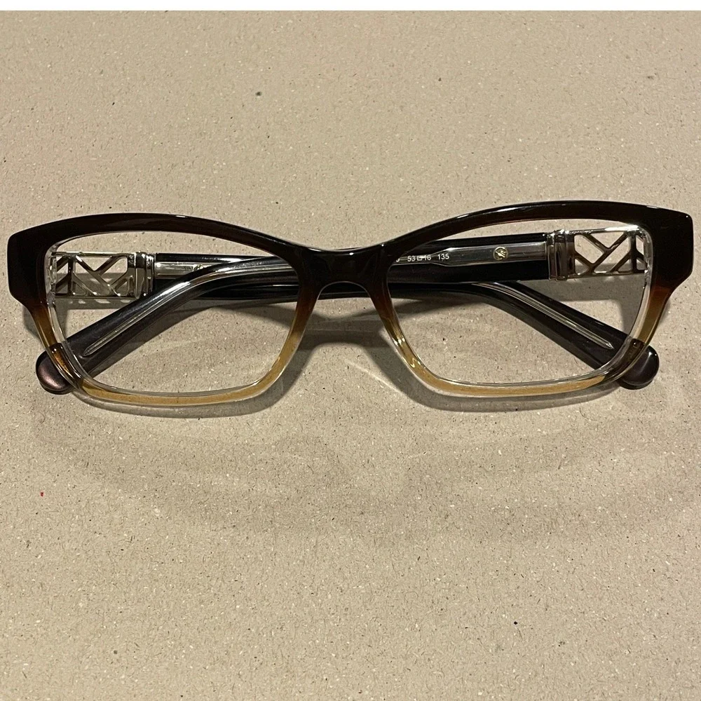 Tory Burch TY 2039 1010 53 16 135 Brown Rectangle Eyeglasses Frames‎ Women